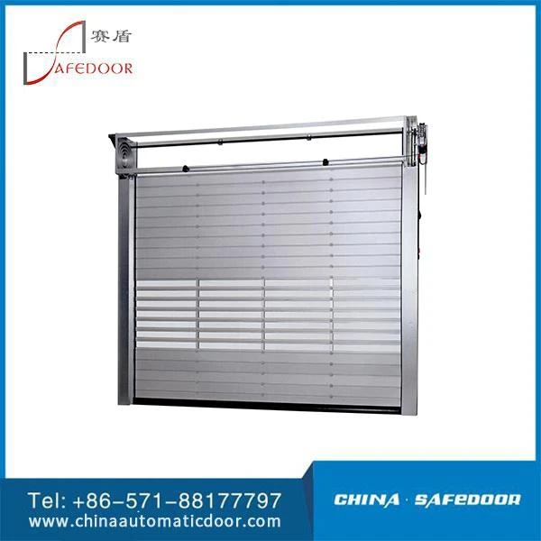 Puerta de obturador rodante industrial de aluminio de alta velocidad